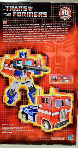 2003 Hasbro Transformers 20th Anniversary Optimus Prime