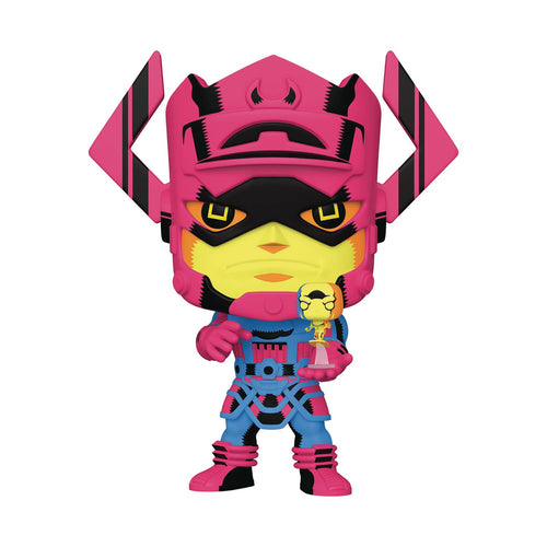 Pop! Jumbo Marvel Galactus With Silver Surfer PX BLK LT 10 Inch Figure