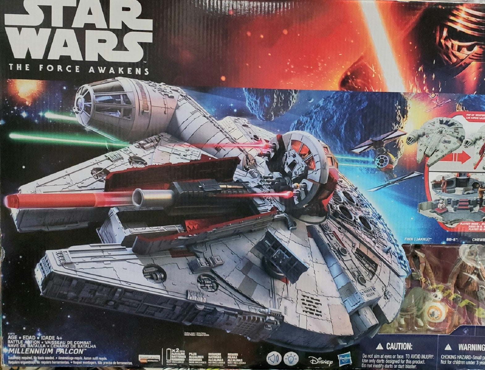 Star wars battle action millennium falcon on sale