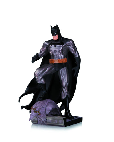 batman metallic mini 6.75 inches tall resin statue by jim lee