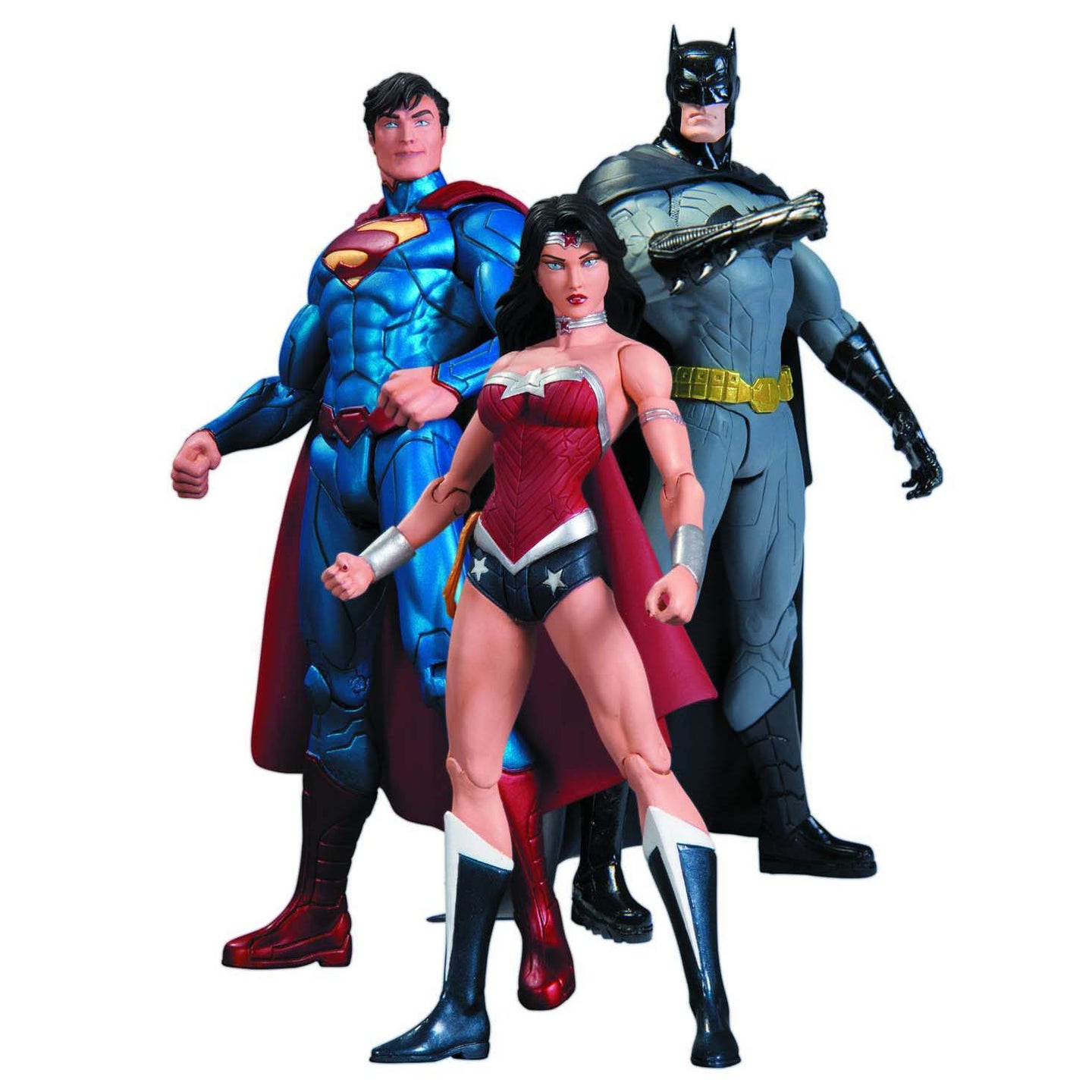 Justice League Trinity War Action Figure Box Set with 7 Inch poseable superman batman wonder woman action figures