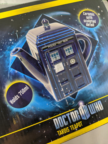 Doctor Who Tardis Ceramic Tea Pot