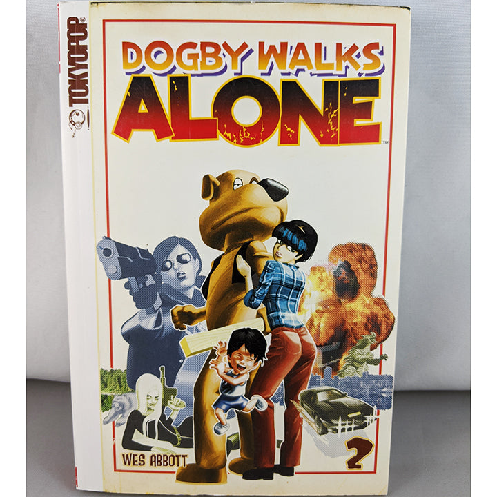 Front cover of Dogby Walks Alone Volume 2. Manga by Wes Abbott