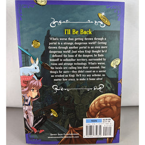 Back cover of Dungeon of Black Company Vol. 3. Manga by Youhei Yasamura