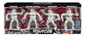 TMNT Ninja Elite Series PX Black and White 4 Pack Action Figures