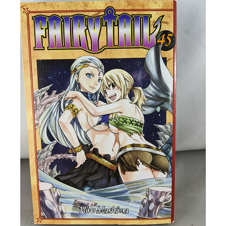 Front cover of Fairy Tail Volume 45. Manga by Hiro Mashima.
