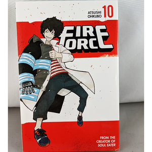 Front cover of Fire Force Volume 10. Manga by Astushi Ohkubo, the creator of Soul Eater!