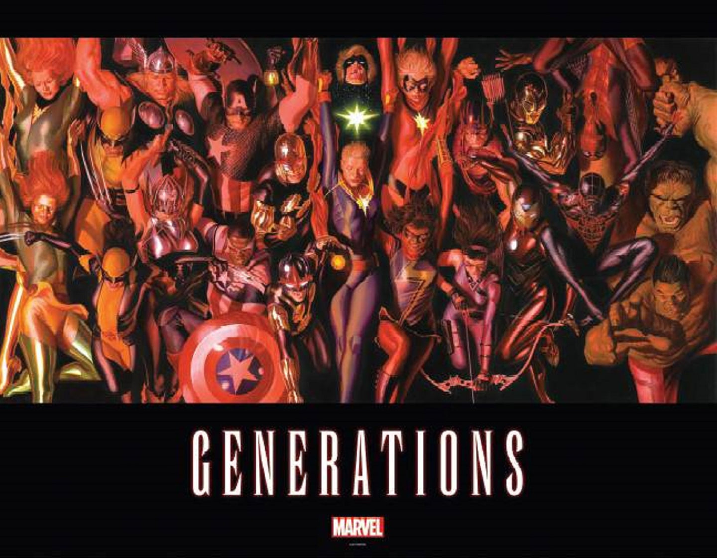 Generations By Alex Ross Oversized Vinyl Poster