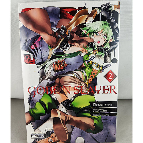 Front cover of Goblin Slayer Volume 2. Manga by Kousuke Kurose, Kumo Kagyu and Noboru Kannatuki