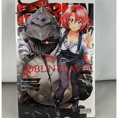 Front cover of Goblin Slayer volume 3. Manga by Shimizu  Eichi and Shimoguchi Tomohiro. 