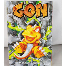 Front cover of Gon Volume 6. Manga by Masashi Tanaka.