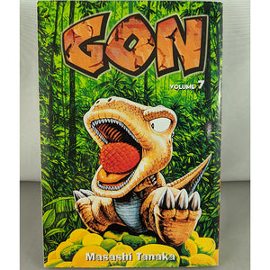 Front cover of Gon Volume 7. Manga by Masashi Tanaka.