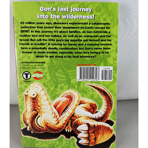 Back cover of Gon Volume 7. Manga by Masashi Tanaka.