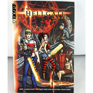 Front cover of Hellgate London Volume 1. Manga by Arvid Nelson JM