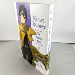Kino's Journey The Beautiful World Manga volume 4. Manga by Iruka Shiomiya. Original Story by Keiichi Sigsawa. Original Character Design by Kouhaku Kuroboshi.