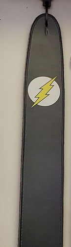 Flash DC Heroes Peavey Leather Guitar Strap