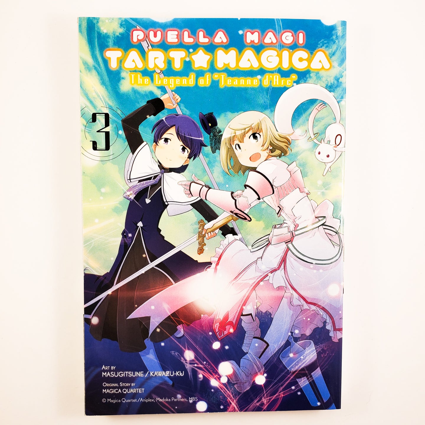 Puella Magi Tart Magica: The Legend of Jeanne d'Arc Volume 3. Manga by Masugitsune / Kawazuku and Magic Quartet.