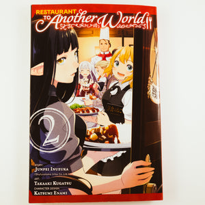 Restaurant to Another World Volume 2. Manga by Junpei Inuzuka, Takaaki Kugatsu and Katsumi Enami.y 