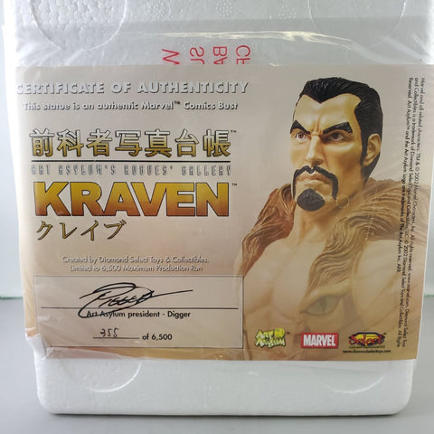 Art Asylum's Rogues Gallery Kraven Mini Bust