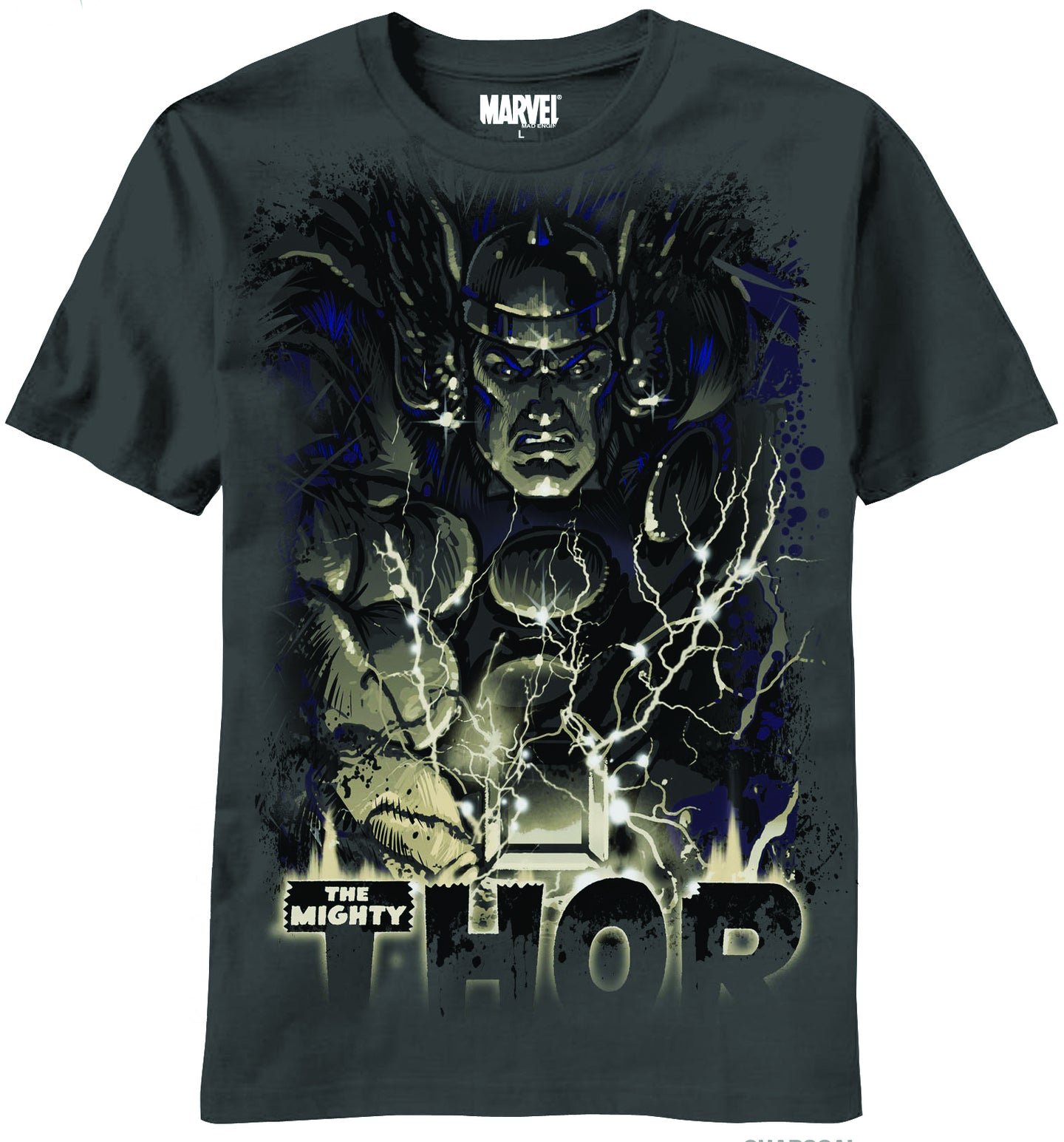 Thor Ground N Pound Charcoal T-Shirt Large