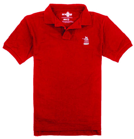 Doctor Who Dalek Red Polo Shirt Adult Large