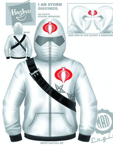 GI Joe Storm Shadow Costume Hoodie Extra Large