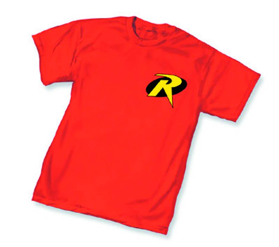 Robin Symbol Red T-Shirt Adult Medium