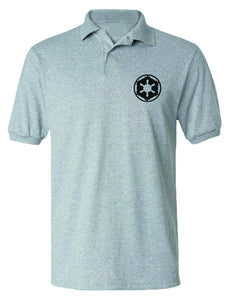 Star Wars Imperial Symbol Grey Polo Large