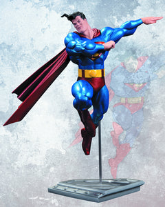 superman 9.75 Inch resin statue by frank miller metallic paint