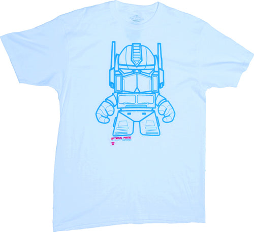 Transformers Optimus Prime White T-Shirt XL