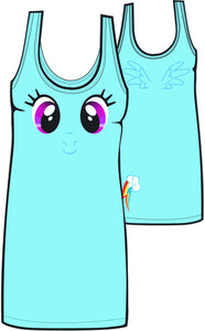 My Little Pony Big Face Dash Blue Tunic Tank Adult Medium