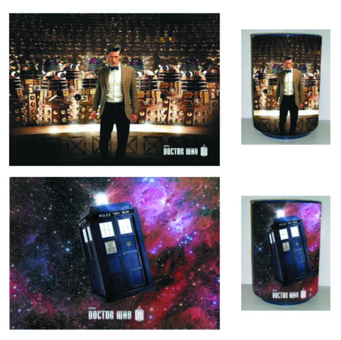 Doctor Who Reversible Tardis & Dalek Trash Bin