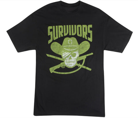 Walking Dead Survivors Black T-Shirt Men’s Large