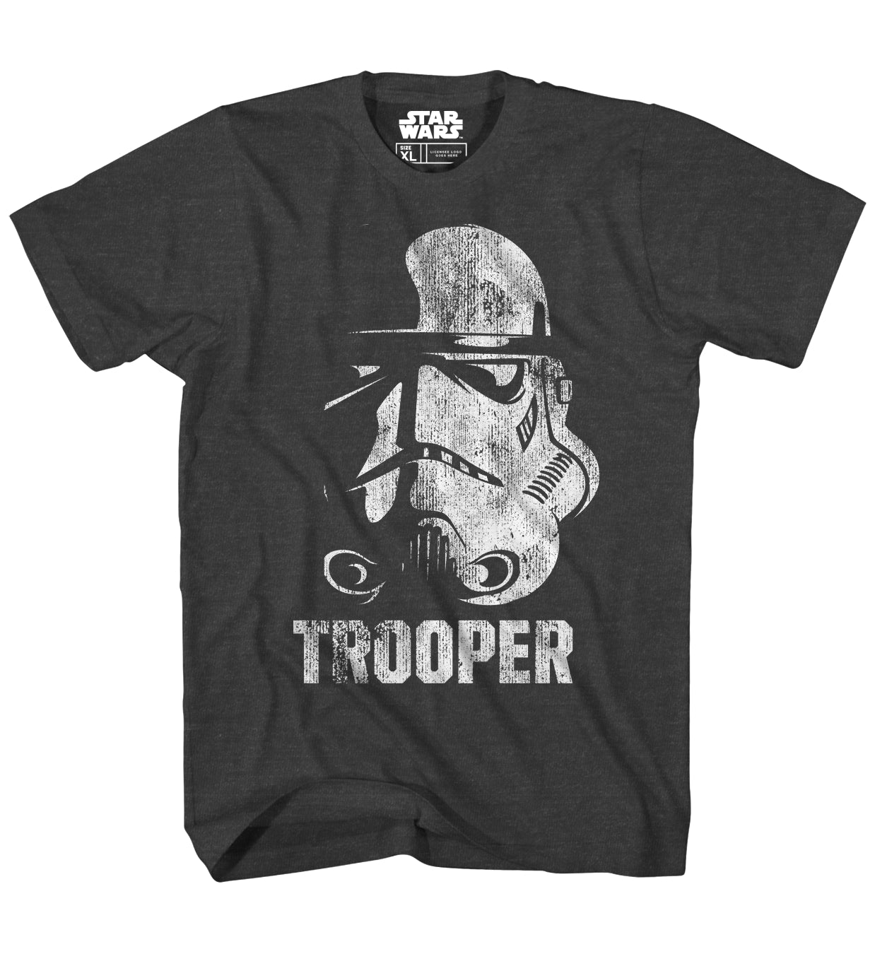 Star Wars Trooper Head Youth Grey T-Shirt Large