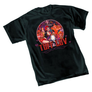 Harley Quinn Tuf Luv By Conner Black T-Shirt Adult XL