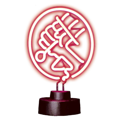 BPRD 13 Inch Neon Red Sign with black base