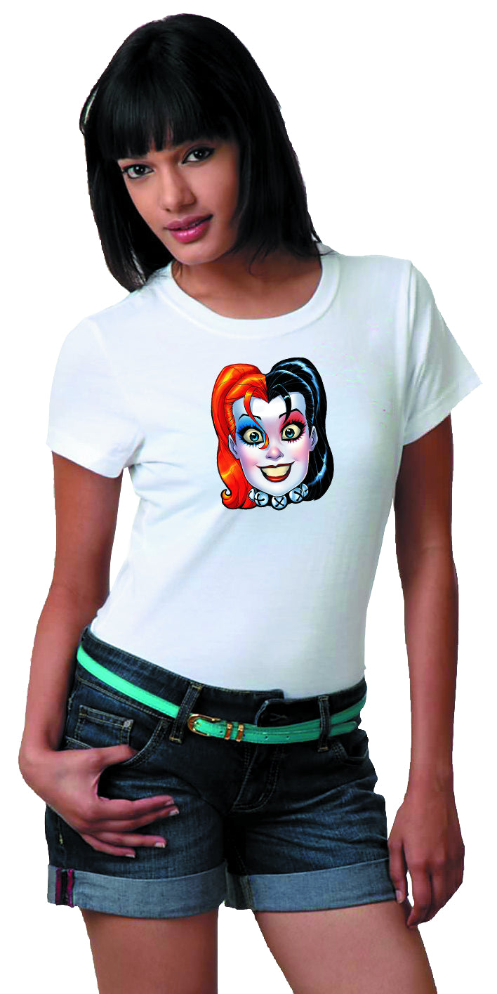 Harley Quinn Mask By Conner Women’s White T-Shirt Small