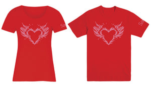 Saga Burning Heart Women’s Medium Red T-Shirt