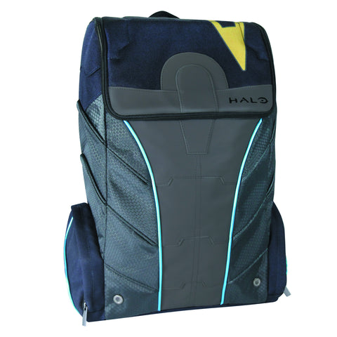 Halo Spartan Locke Pleather Blue and Grey Backpack 