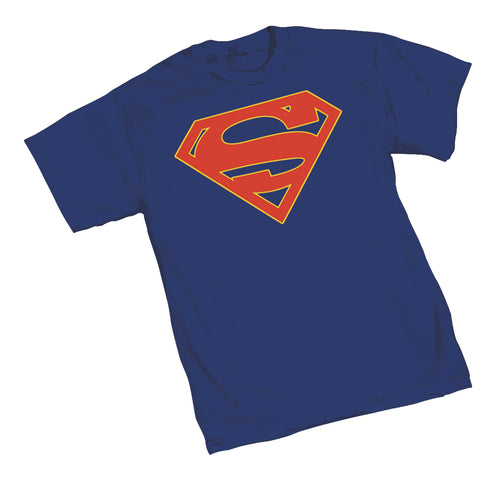 Supergirl TV Symbol Women’s Blue T-Shirt Large