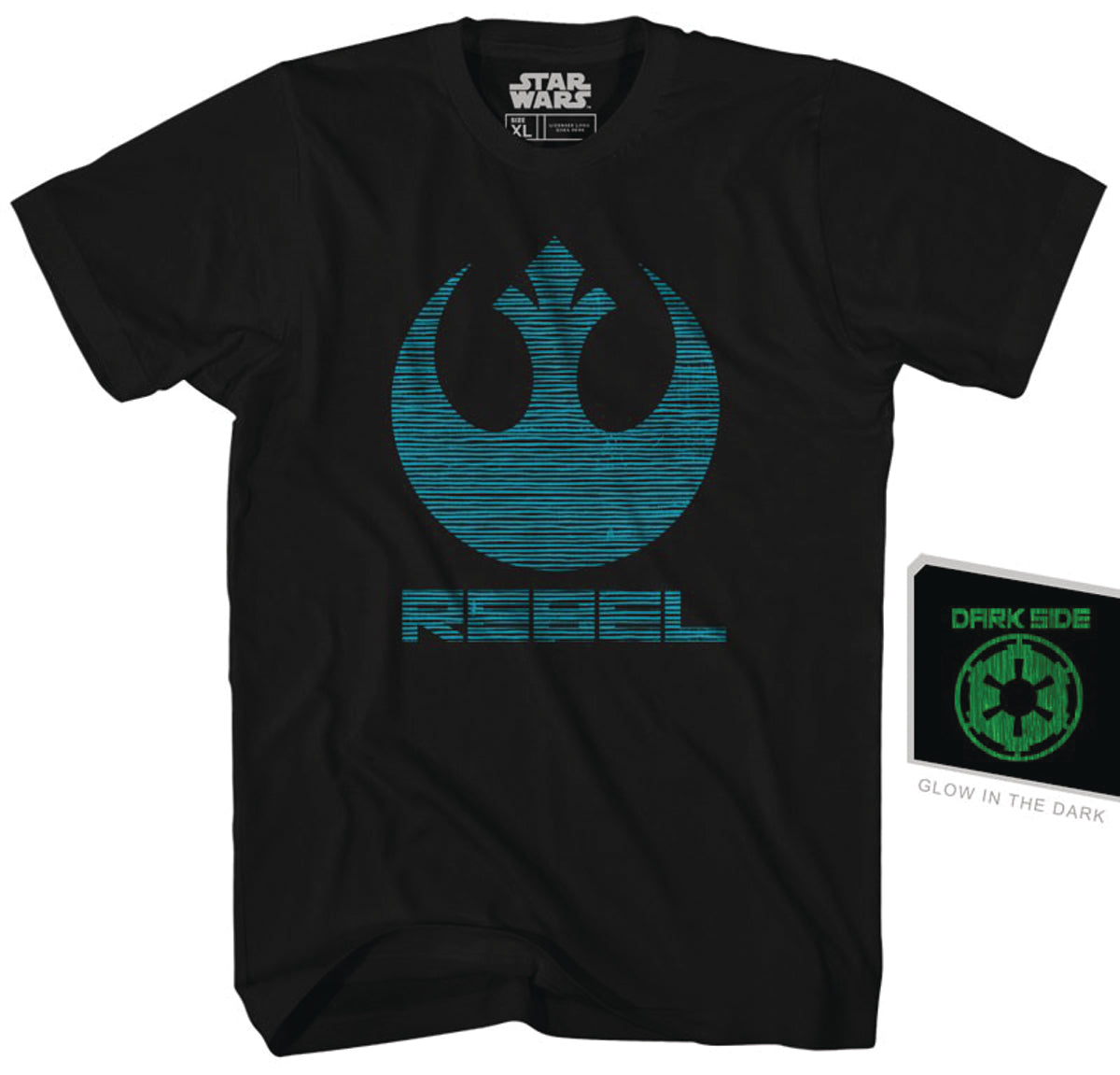 Star Wars Double Agent PX Black Adult T-Shirt Large