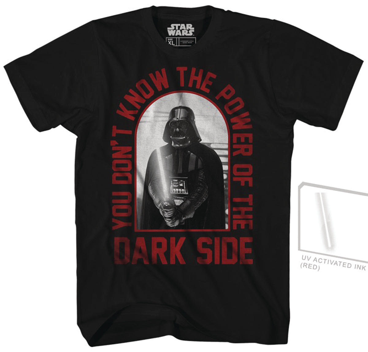 Star Wars You Don’t Know UV Ink PX Black T-Shirt Large
