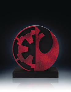 Star Wars Imperial Rebel Logo Polystone Bookends