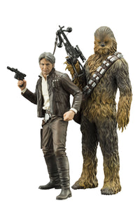 Star Wars E7 Han Solo & Chewbacca ARTFX+ Statue 2 Pack