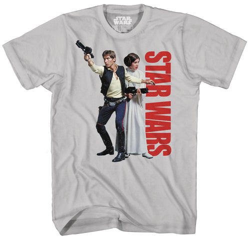 Star Wars Han Not Solo Softhand Ink PX Grey T-Shirt Large
