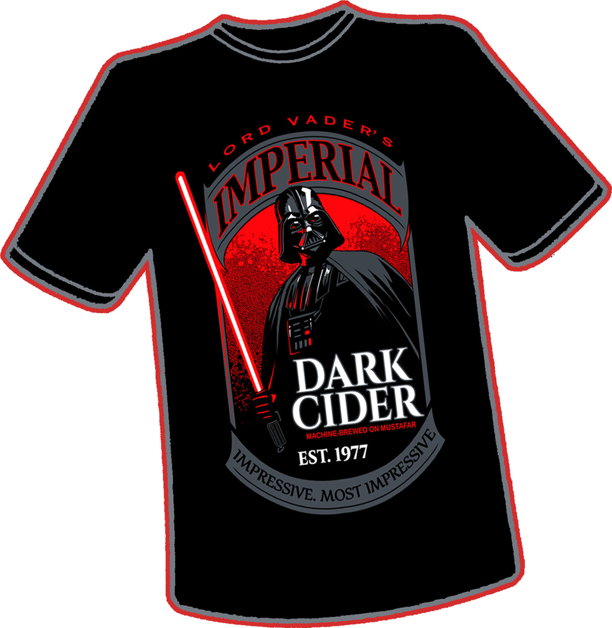 Dark Cider Black T-Shirt Adult Medium