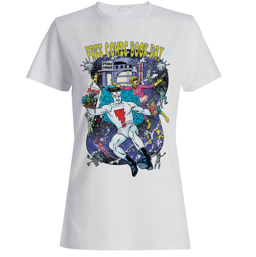 FCBD 2018 Commemorative Artist Allred Women White T-Shirt Large