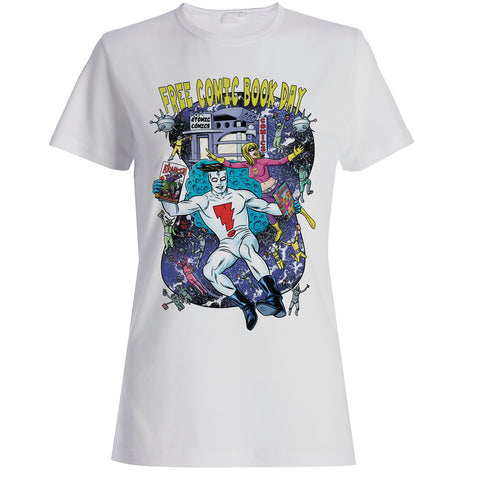 FCBD 2018 Commemorative Artist Allred Women White T-Shirt Large