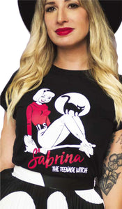 Sabrina Black T-Shirt Women Large