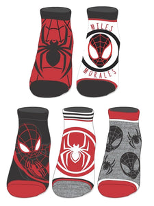 Spider-Man Miles Morales 5 Pack Ankle Socks